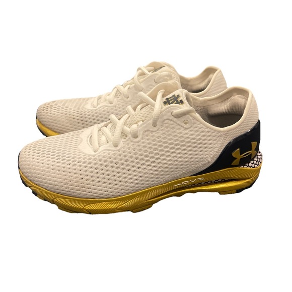 Under Armour White Notre Dame Fighting Irish HOVR Sonic 4 Running Shoe Size 6 - Picture 1 of 5